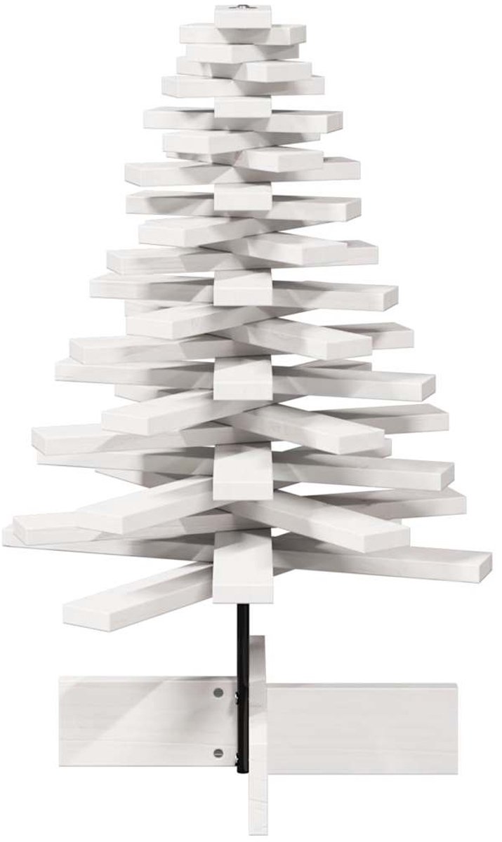 vidaXL Kerstboom 80 cm Massief Grenenhout Wit