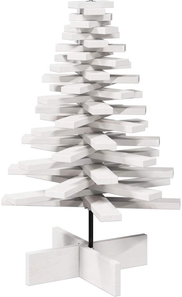 vidaXL Kerstboom 80 cm Massief Grenenhout Wit