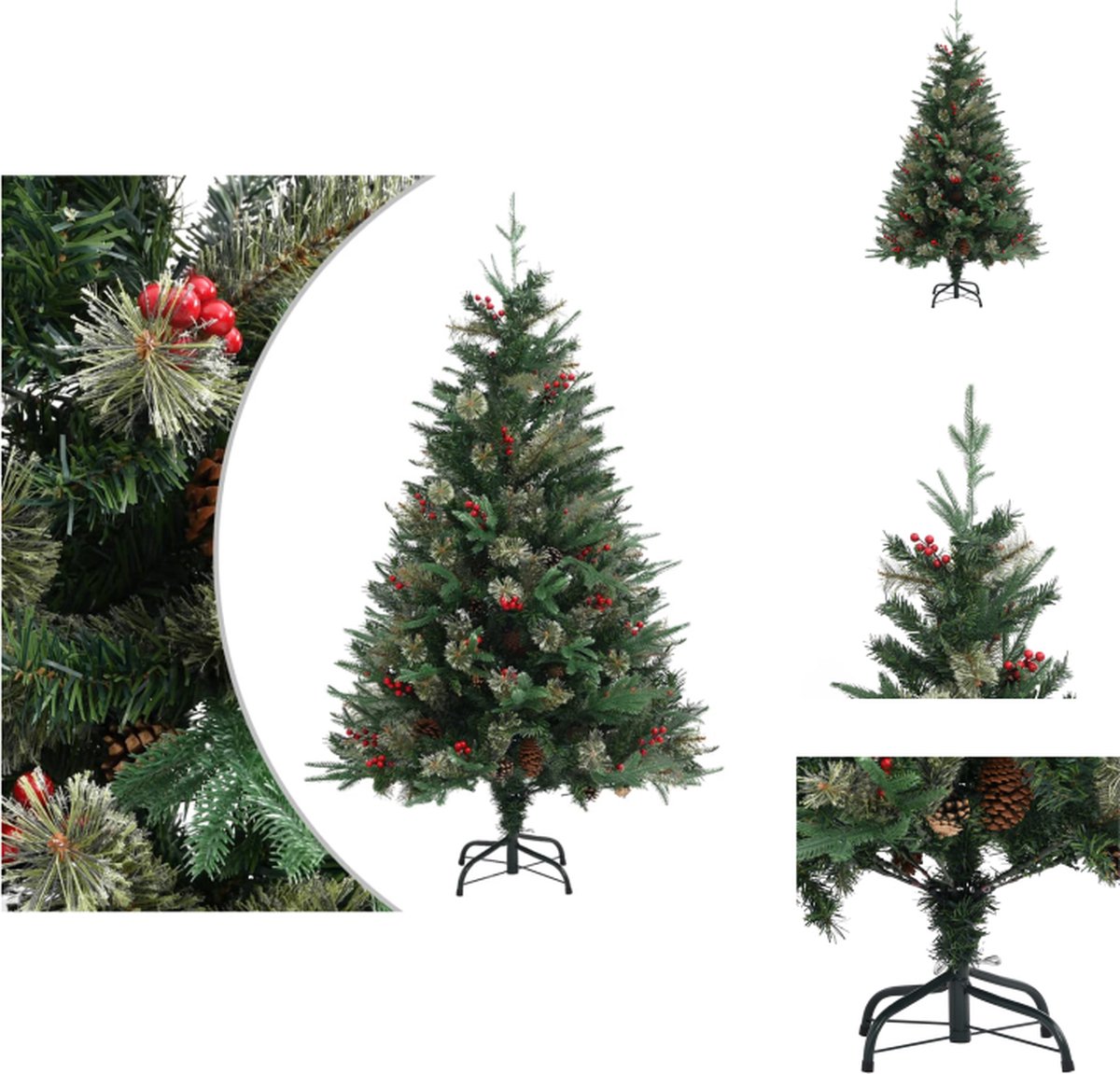 vidaXL Kerstboom Den 120 cm PVC PE Groen