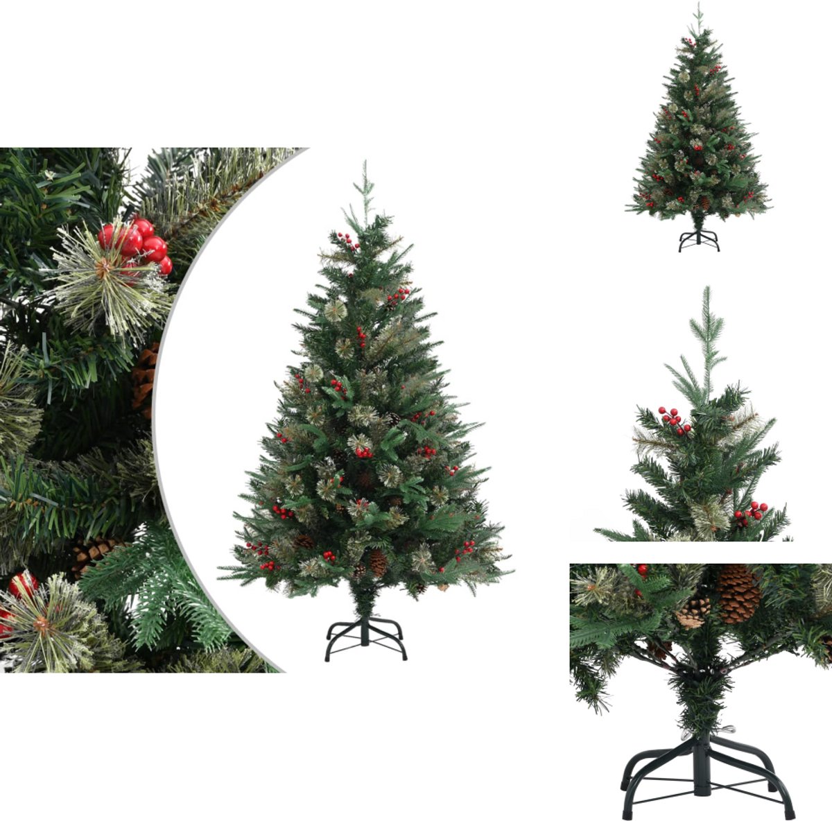 vidaXL Kerstboom Den 120 cm PVC PE Groen