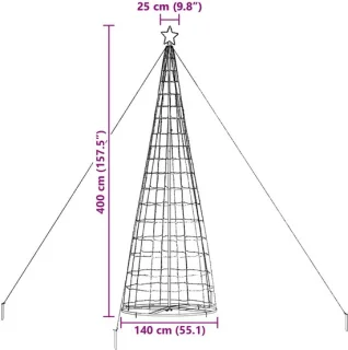 vidaXL kerstboom EKENAS 400 cm