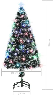 vidaXL Kerstboom glasvezel 120 cm
