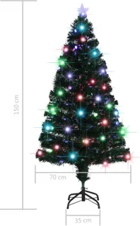 vidaXL Kerstboom Glasvezel 150 cm