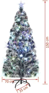 vidaXL Kerstboom glasvezel 150 cm