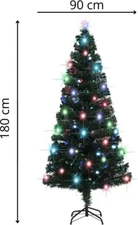 vidaXL Kerstboom glasvezel 180 cm