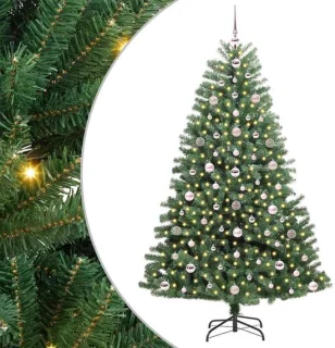 vidaXL Kerstboom groen 180 cm PVC en metaal