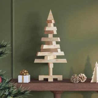 vidaXL Kerstboom Kotka 60 cm massief grenenhout naturel