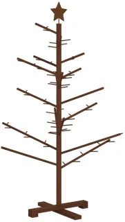 vidaXL kerstboom KOTKA van bamboe en massief grenenhout, 125 cm