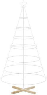 vidaXL kerstboom Kuopio 180 cm staal wit