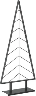 vidaXL Kerstboom KUOPIO met standaard 150 cm zwart