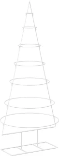 vidaXL kerstboom Kuopio met standaard wit staal 180 cm