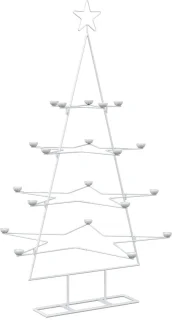 vidaXL kerstboom Kuopio wit staal 140 cm