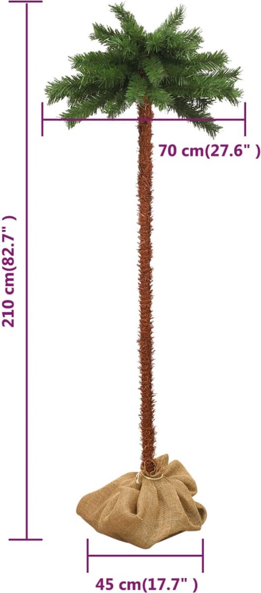 vidaXL Kerstboom LED 210 cm