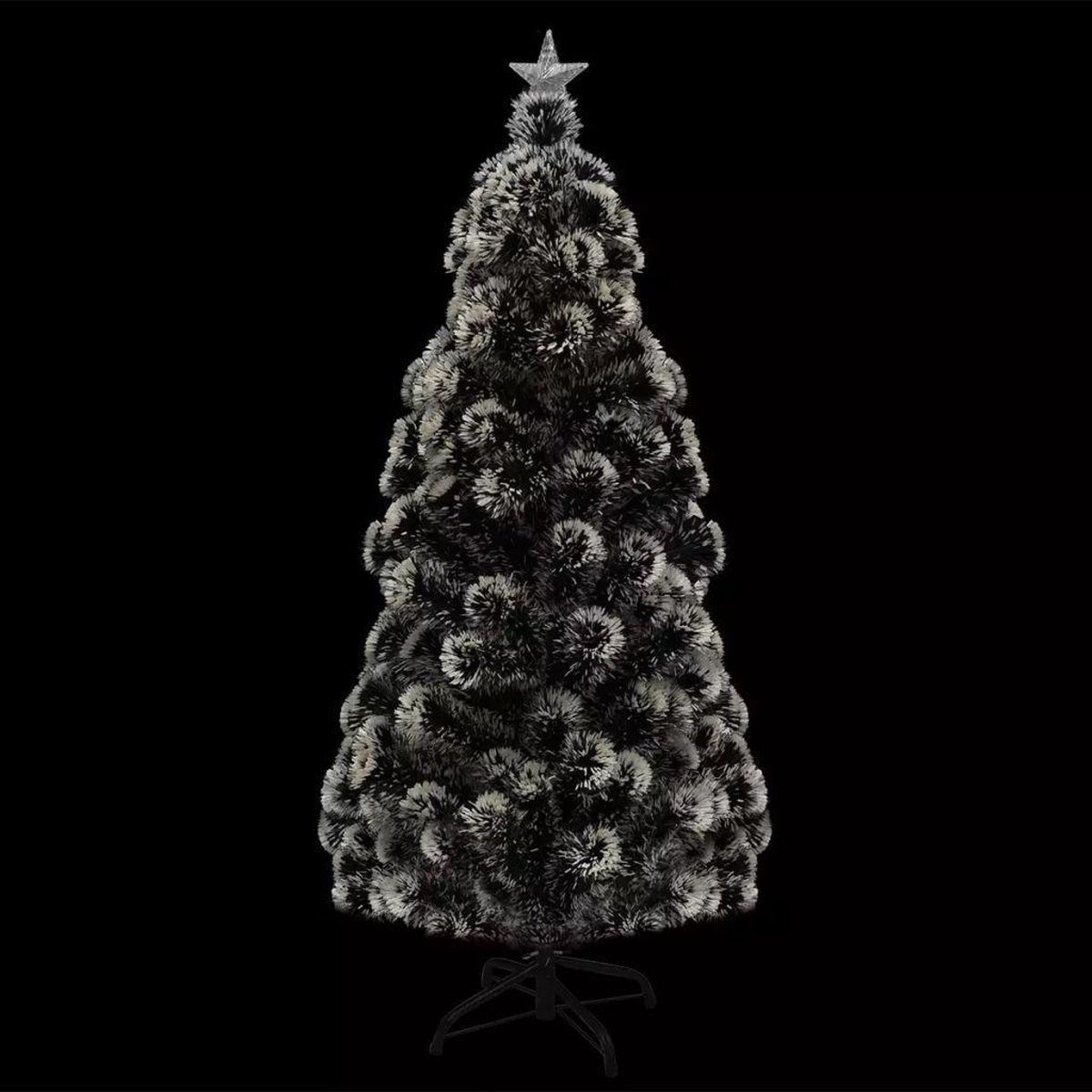 vidaXL Kerstboom LED 210 cm glasvezel met standaard