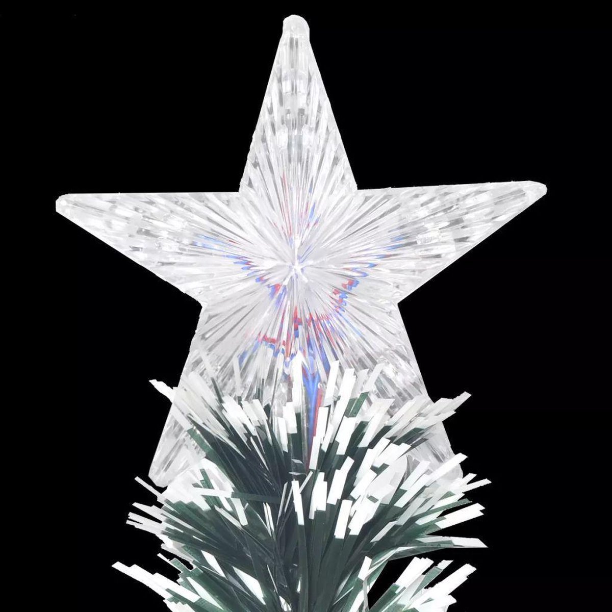 vidaXL Kerstboom LED 210 cm glasvezel met standaard