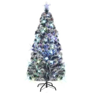 vidaXL Kerstboom LED 210 cm glasvezel met standaard