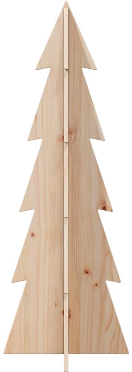 vidaXL Kerstboom massief grenenhout 112 cm
