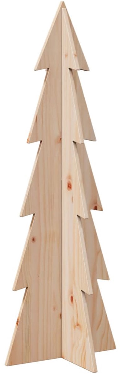 vidaXL Kerstboom massief grenenhout 112 cm