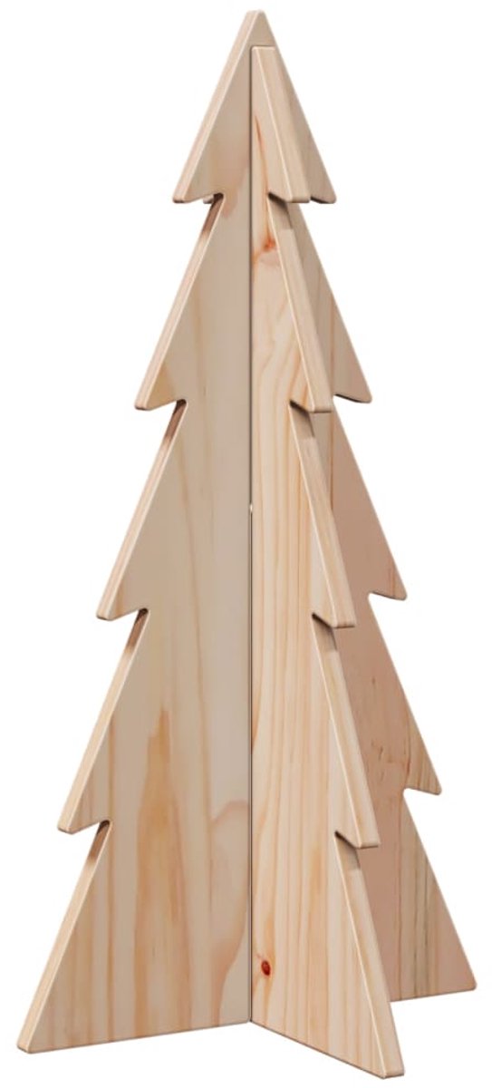 vidaXL Kerstboom massief grenenhout 59,5 cm