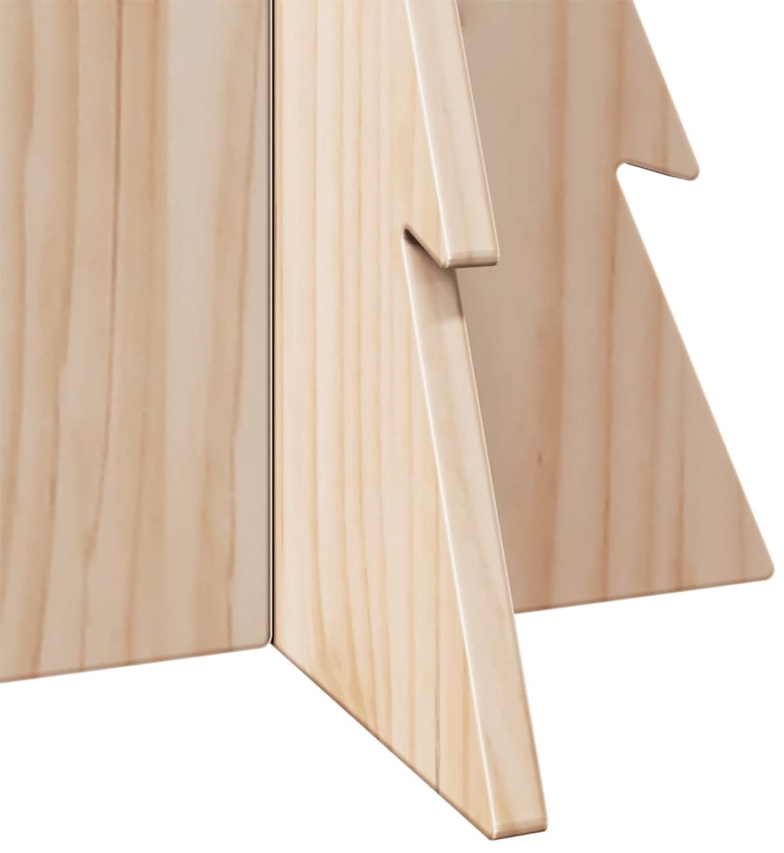 vidaXL Kerstboom massief grenenhout 59,5 cm