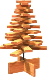 vidaXL kerstboom massief grenenhout wasbruin 60 cm