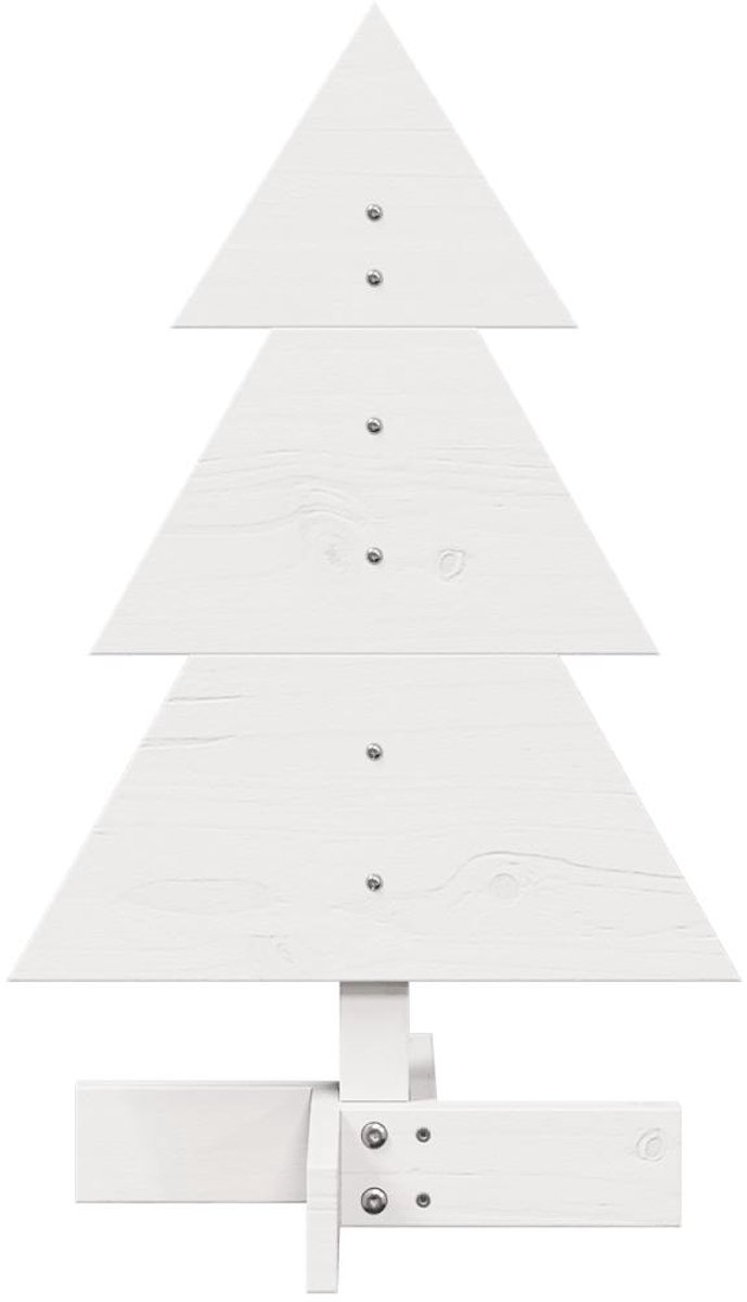 vidaXL Kerstboom massief grenenhout wit 60 cm