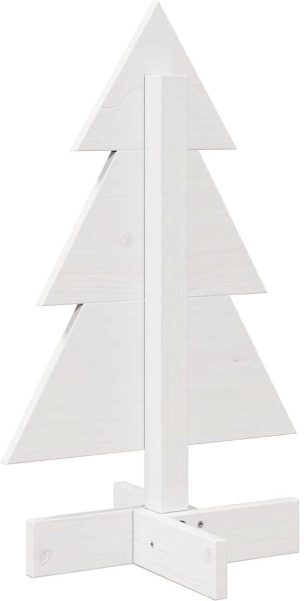 vidaXL Kerstboom massief grenenhout wit 60 cm