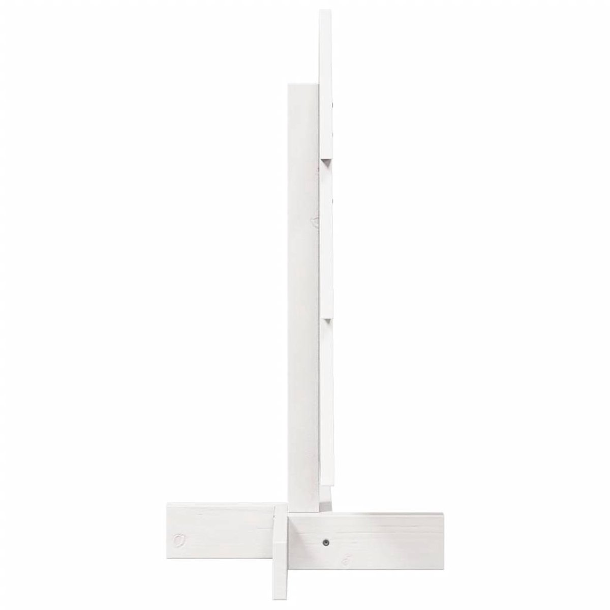 vidaXL Kerstboom massief grenenhout wit 60 cm