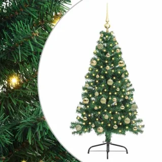 vidaXL kerstboom met 150 led groen 150 cm PVC