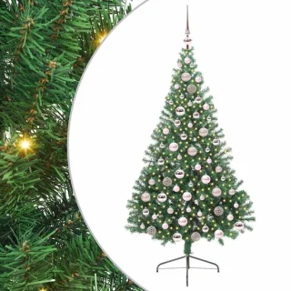 vidaXL kerstboom met 300 led groen 180 cm pvc