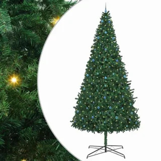 vidaXL kerstboom met decoratieve touwlichten groen 400 cm PVC