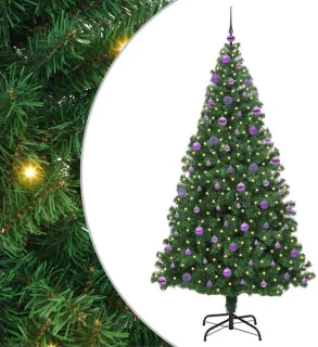 vidaXL kerstboom met ledverlichting 210 cm