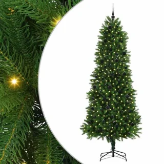 vidaXL kerstboom met standaard 240 cm groen PE