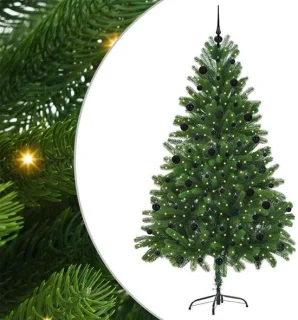 vidaXL kerstboom met standaard, groen, 210 cm