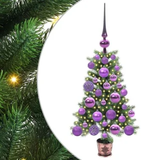 vidaXL kerstboom met standaard, groen, 65 cm