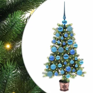 vidaXL kerstboom met standaard, groen, 90 cm