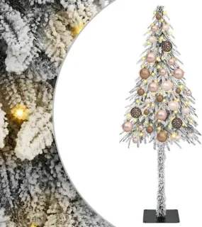 vidaXL kerstboom met standaard, wit, 120 cm, PE en staal