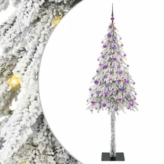 vidaXL kerstboom met standaard, wit, 180 cm, PE en staal