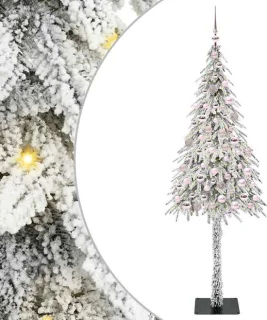 vidaXL kerstboom met standaard wit 180 cm PE en staal