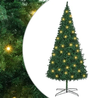 vidaXL kerstboom met touwlichten 400 cm PVC