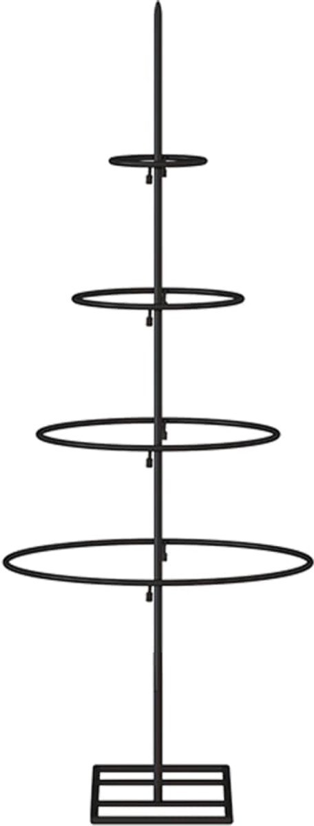 vidaXL Kerstboom metaal zwart 60 cm
