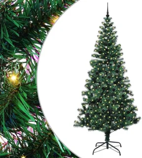 vidaXL kerstboom PVC en metaal 240 cm groen