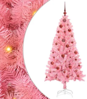 vidaXL kerstboom roze 150 cm PVC