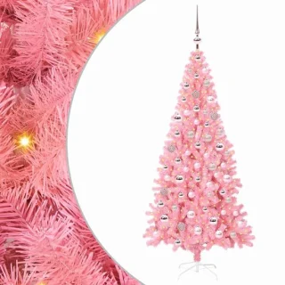 vidaXL kerstboom roze 180 cm PVC