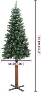 vidaXL Kerstboom smal 150 cm groen