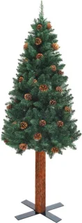 vidaXL Kerstboom smal 150 cm PVC groen