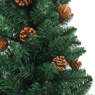 vidaXL Kerstboom smal 150 cm PVC groen