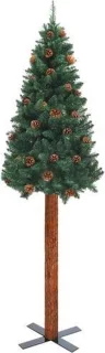 vidaXL Kerstboom smal 150 cm PVC groen
