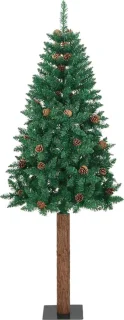 vidaXL Kerstboom smal 150 cm PVC groen
