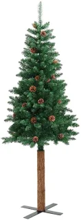 vidaXL Kerstboom smal 150 cm PVC groen